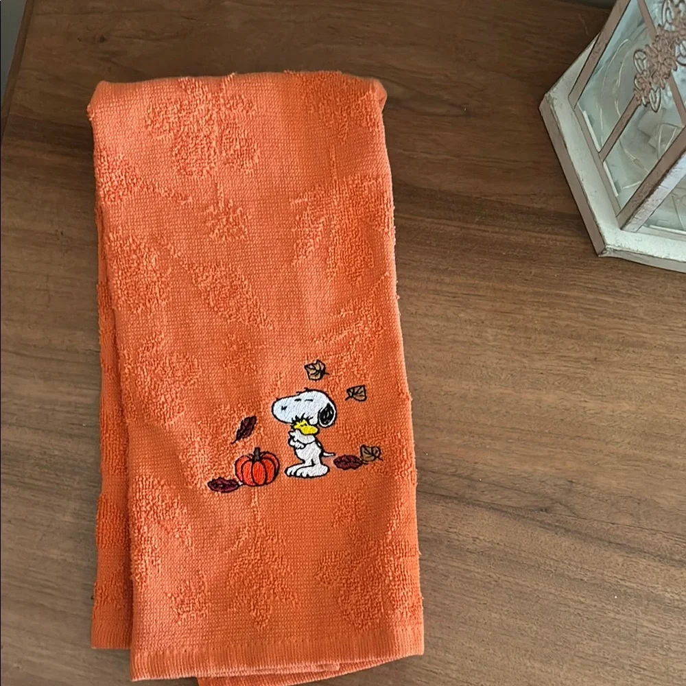 Snoopy Embroidered Kitchen Towel
